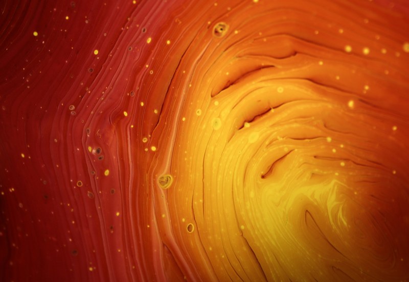 abstract fluid painting molten lava 4k