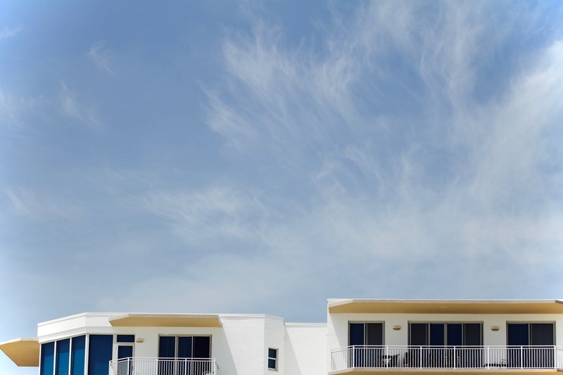 cloud cloudscape building complex and villa 4k
