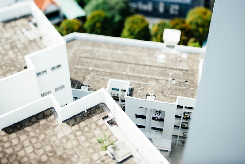 roof rooftop model and architecture 4k