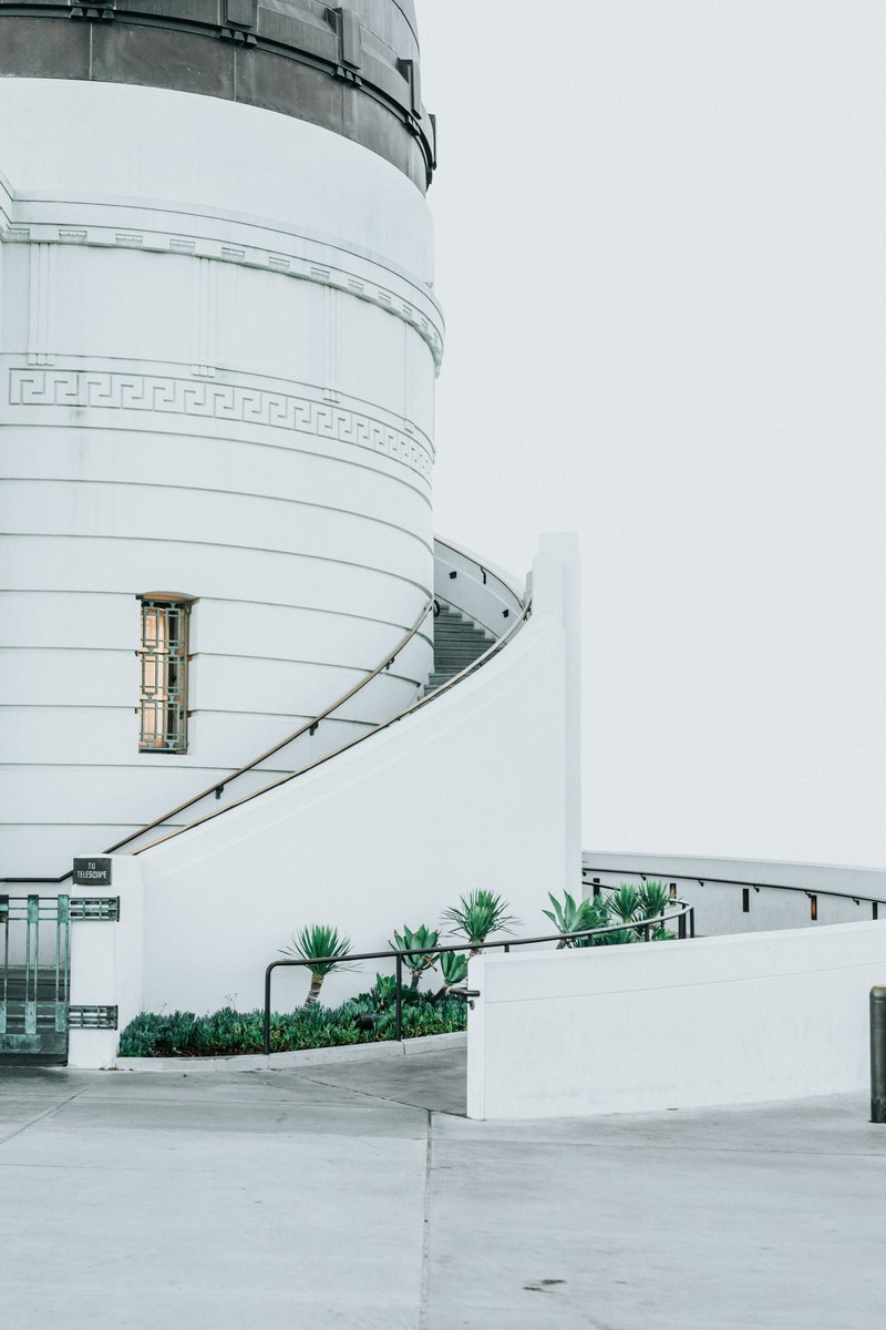 architecture telescope stair and radio telescope hd, 4k