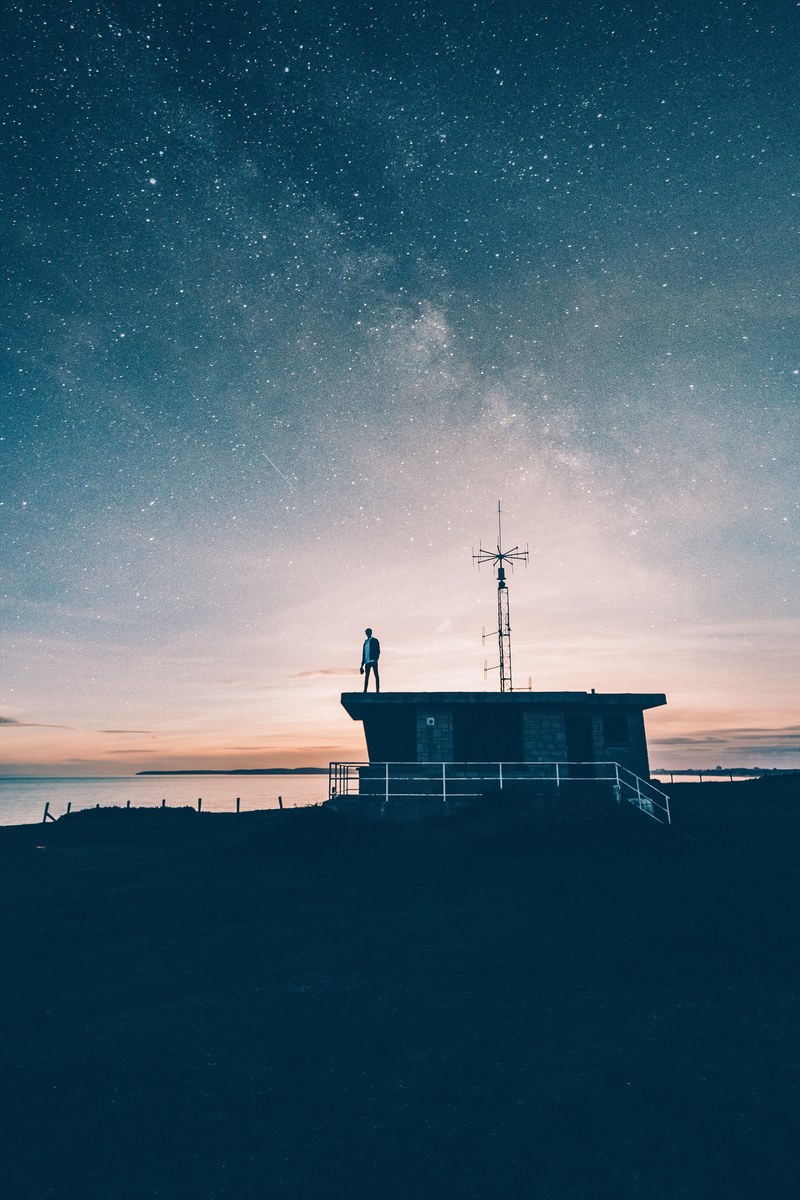 star roof dusk and sky hd, 4k