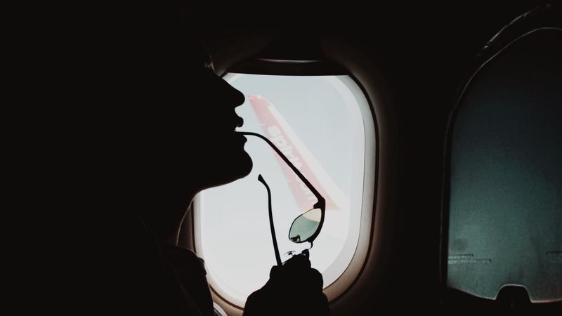 profile, porthole, glasses, dark, 4k