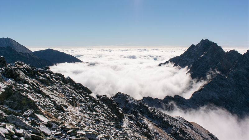 tatra, slovakia, mountains, clouds, 4k