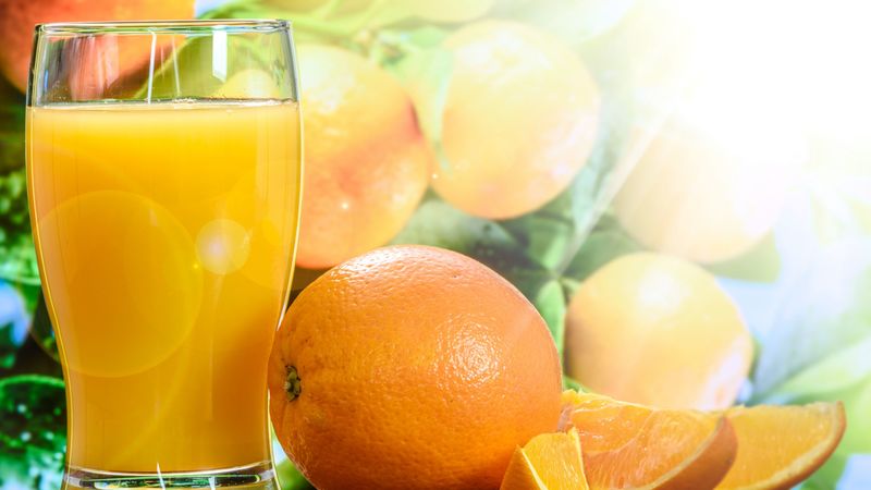 juice, oranges, fresh, 4k