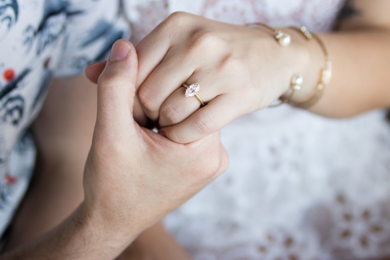 marriage couple ring and engagement ring 4k