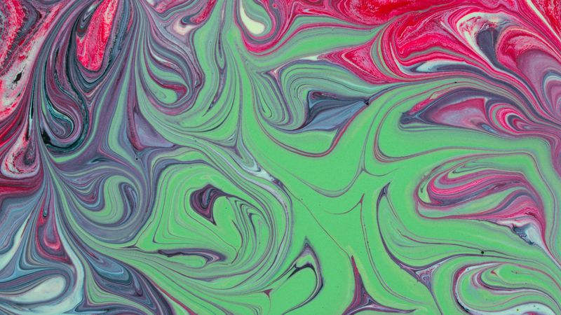 abstraction, stains, paint, mixing, 4k