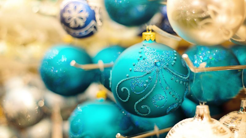 christmas decorations, christmas, new year, balls, patterns, 4k