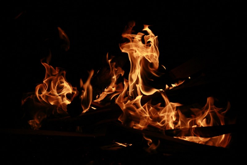 bonfire flame fire and campfire 4k