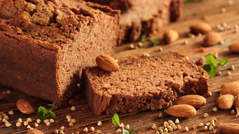 bread, almonds, cakes, buckwheat, 4k