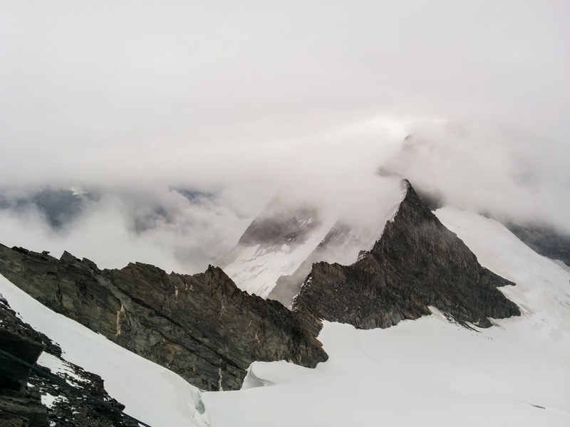 mountain ridge cloud snow and summit 4k