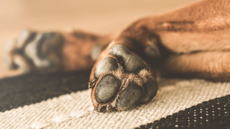 dog, paw, lies, 4k