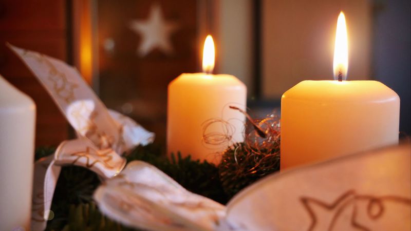 candles, christmas, new year, 4k