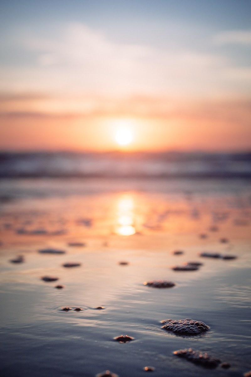 hug point sunset 4k