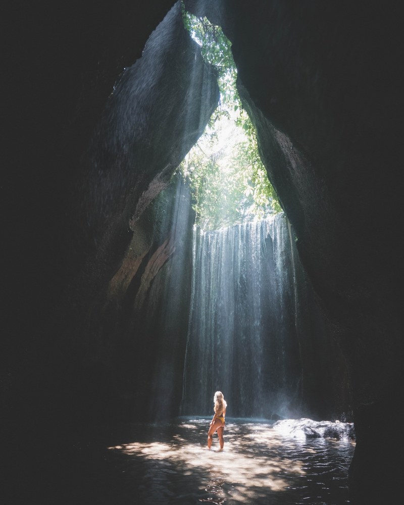 bali waterfall 4k