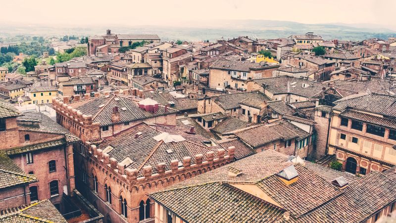 roof, city, architecture, 4k