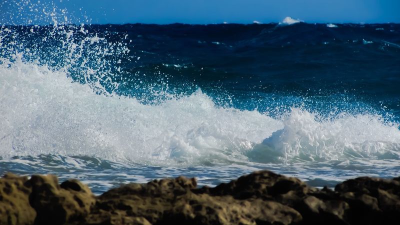 wave, surf, foam, spray, 4k