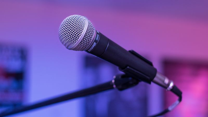 microphone, shure sm58, music, 4k