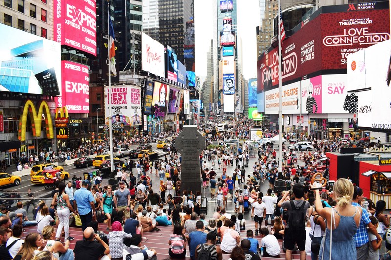 times square and new york 4k