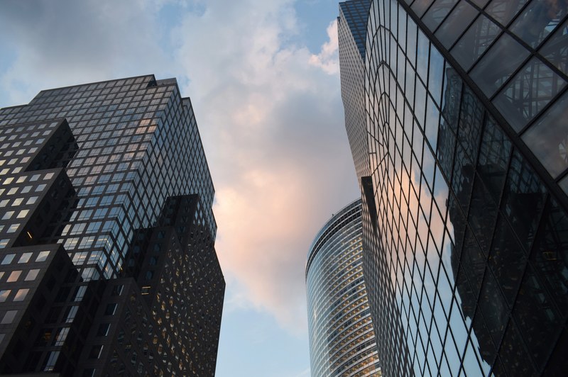 urban building architecture and new york 4k