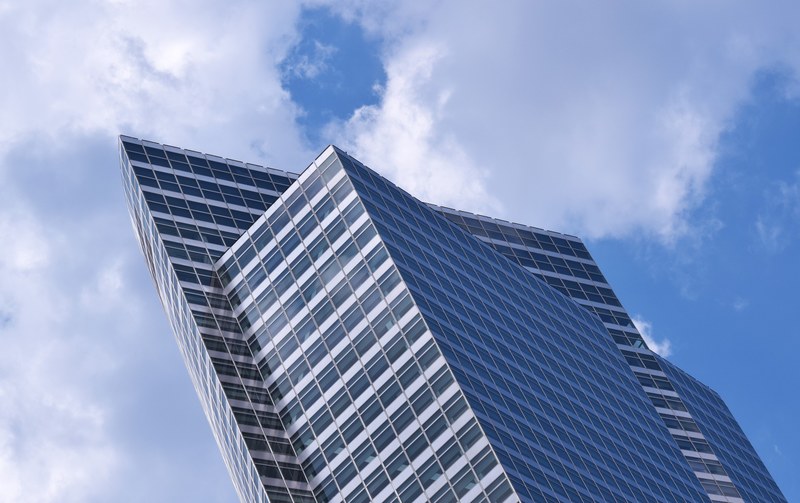 building architecture triangle and new york 4k