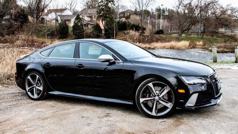 audi, rs7, side view, 4k