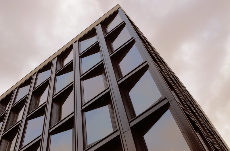 triangle building architecture and urban 4k