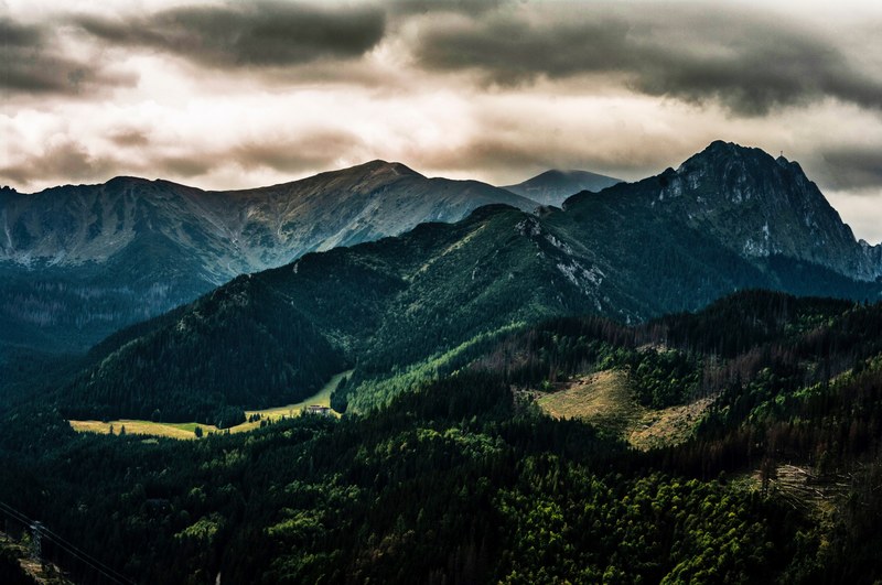mountain cloud hill and peak 4k