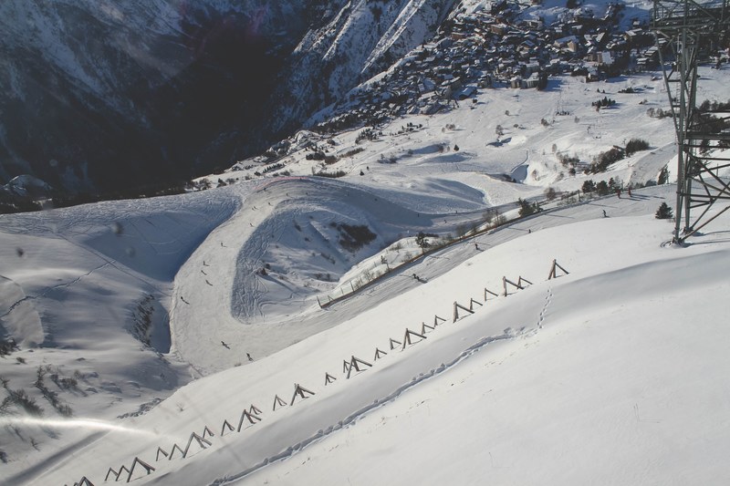 alpe ski resort snowboarding and ski 4k