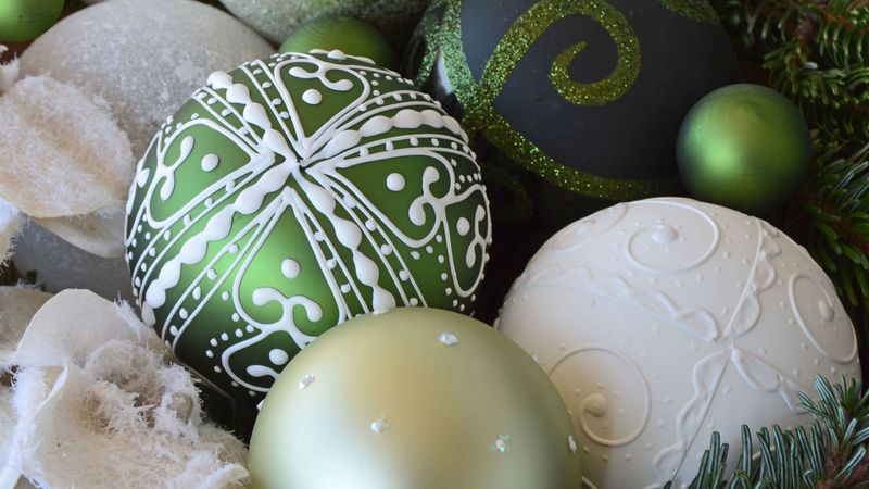 christmas decorations, christmas balls, new year, 4k