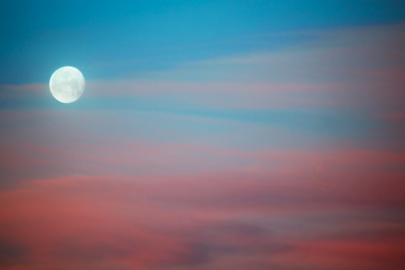 cloud sky moonlight and moon 4k