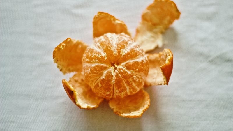 tangerine, citrus, peeled, 4k