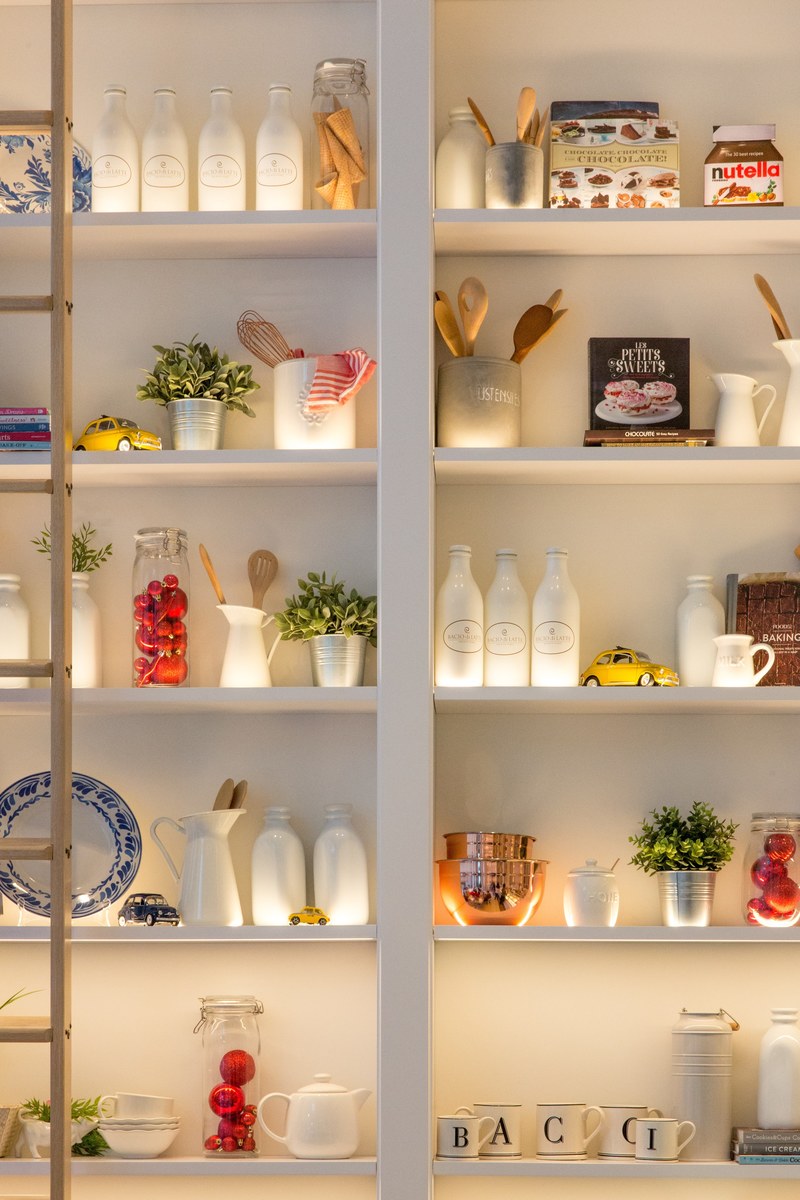 wall shelves kitchen and equipment hd, 4k