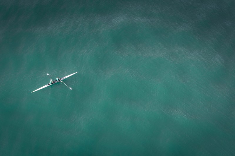 boat rowing water and rowing boat 4k