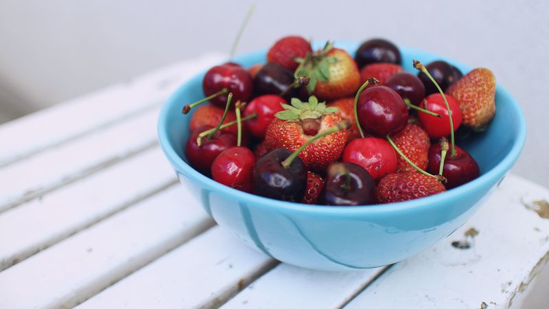 berries, strawberry, cherry, black cherry, vitamins, 4k