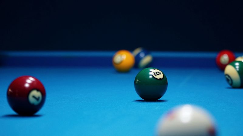 billiards, bowls, table, broadcloth, 4k