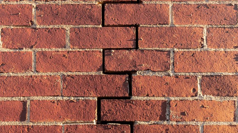 brick wall, cranny, texture, 4k