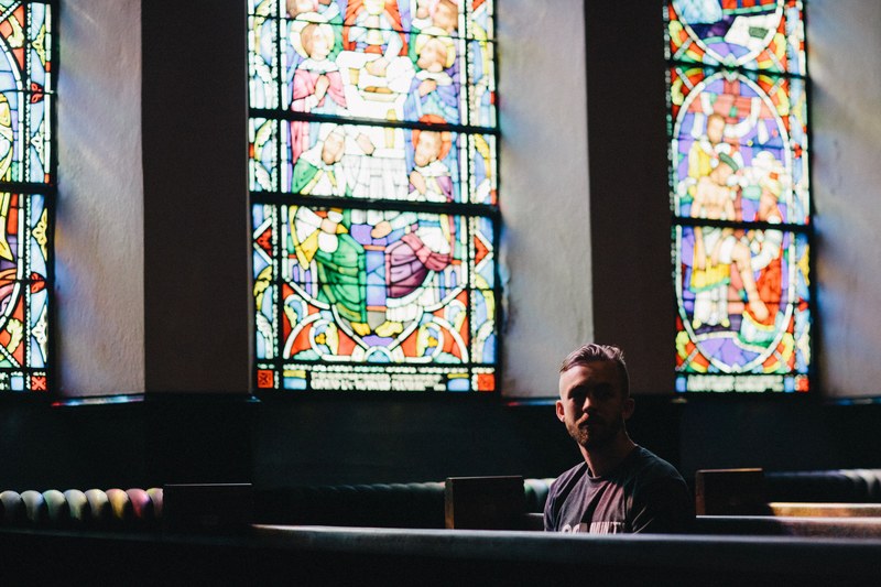 church pew man and male 4k