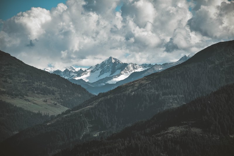 mountain mountain range peak and snow 4k