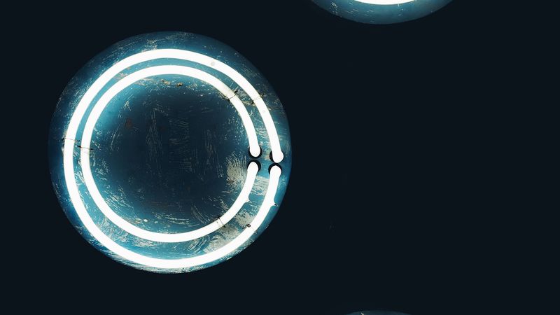 lamps, glow, spiral, circle, 4k