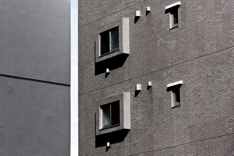 buildings on a hot summer day 4k