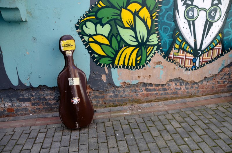 cobblestone musical instrument case and cello case 4k