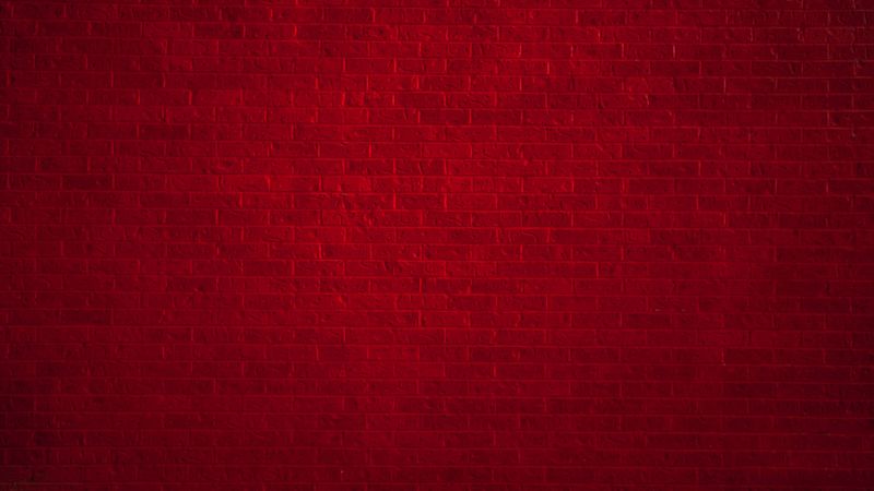 brick wall, red, texture, 4k