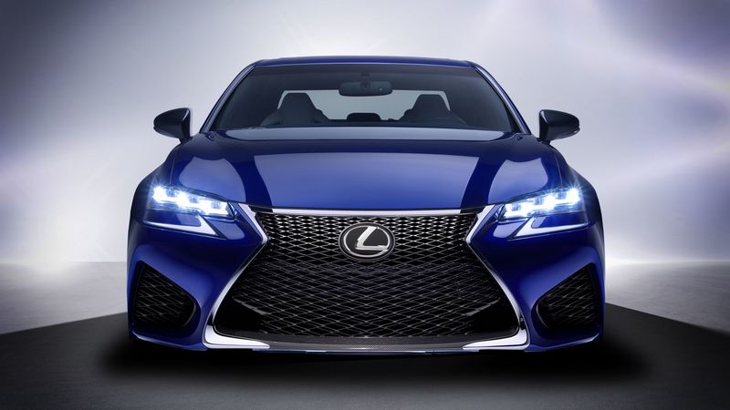 lexus gs f, lexus, front view, 4k