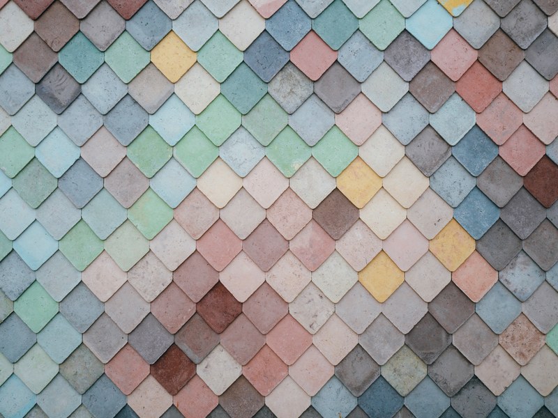 tile pattern pastel and wall 4k