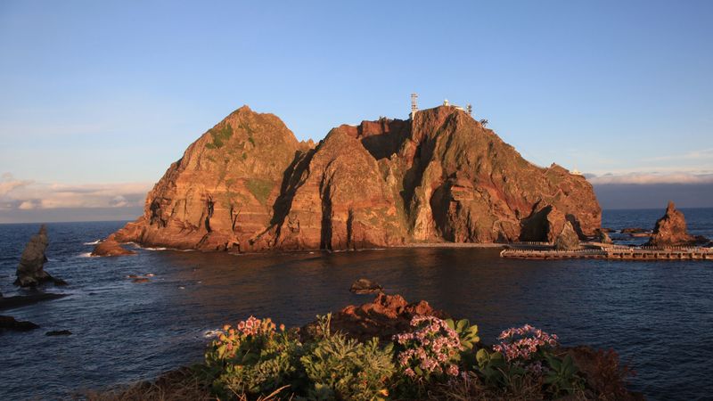island, rocks, dokdo, korea, south gyeongsang province, 4k