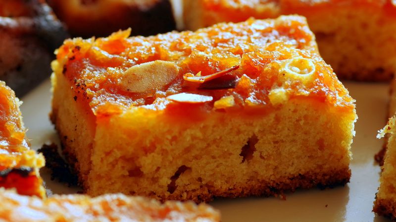 cake, cider, almonds, pumpkin, baking, 4k