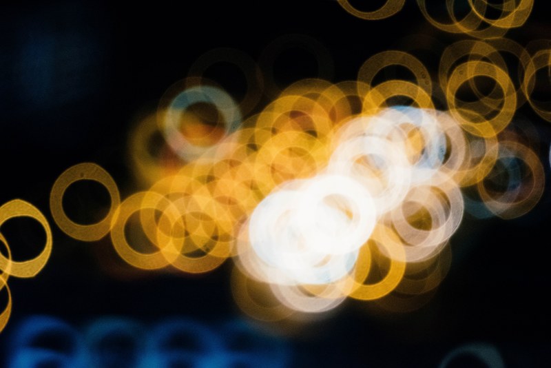 bokeh light ring unfocused and dark background 4k