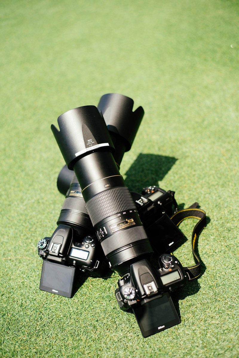 cameras lens nikon and turf hd, 4k