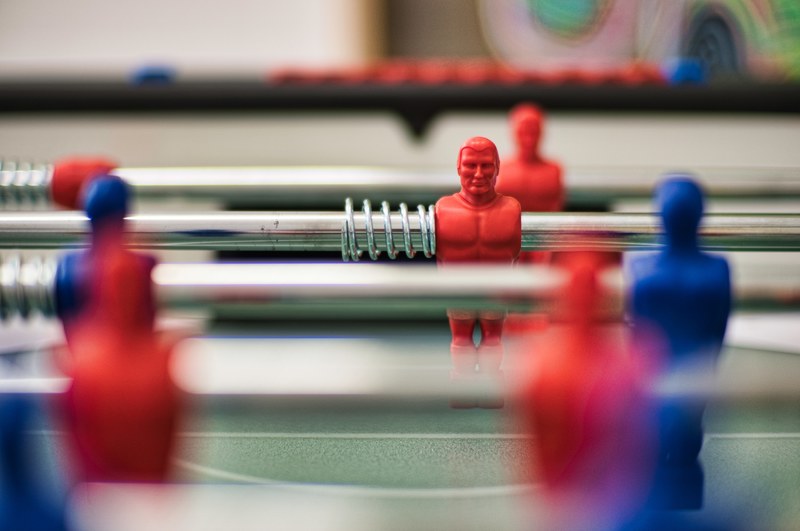 football soccer table and table football 4k