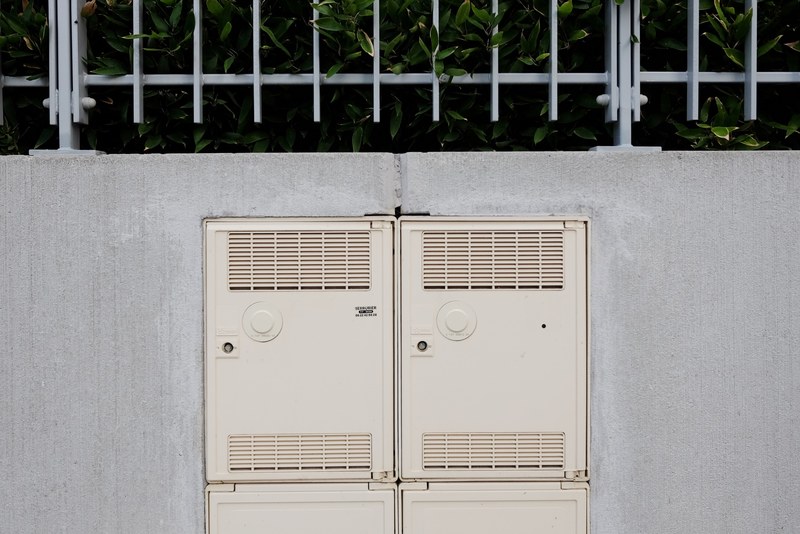 doors industrial building and railing 4k